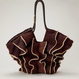 Zimmermann Goldentime medium ruffle tote