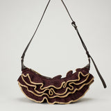 Zimmermann Goldentime ruffle shoulder bag