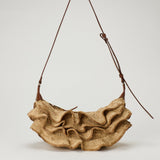 Zimmermann Goldentime ruffle shoulder bag