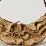 Zimmermann Goldentime ruffle shoulder bag