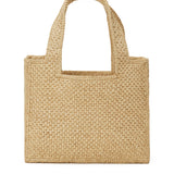 Loewe Font mini raffia tote