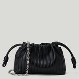 Loewe Flamenco pleated leather shoulder bag