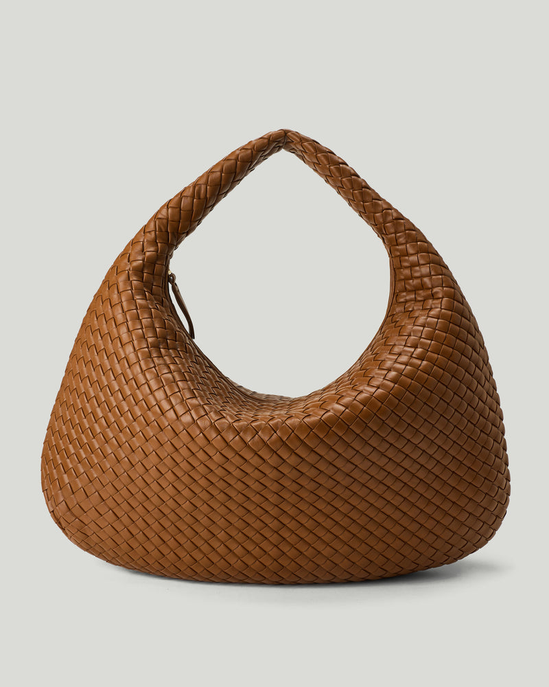 Bottega Veneta Maxi Veneta Intrecciato leather shoulder bag