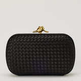 Bottega Veneta Knot Intrecciato leather clutch
