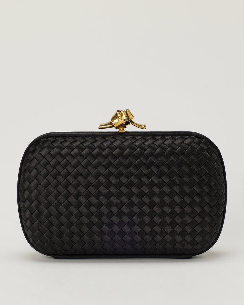 Bottega Veneta Knot Intrecciato leather clutch