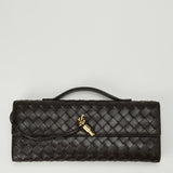 Bottega Veneta Andiamo Intrecciato leather clutch