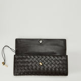 Bottega Veneta Andiamo Intrecciato leather clutch