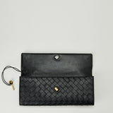 Bottega Veneta Andiamo Intrecciato leather clutch