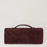 Bottega Veneta Andiamo intrecciato suede clutch
