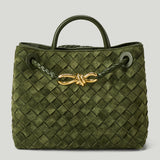 Bottega Veneta Andiamo small tweed top-handle bag