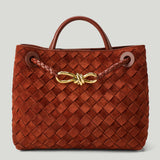 Bottega Veneta Andiamo small tweed top-handle bag