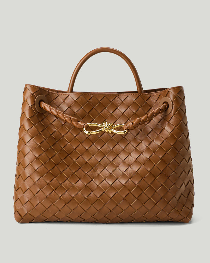 Bottega Veneta Andiamo tweed top-handle bag