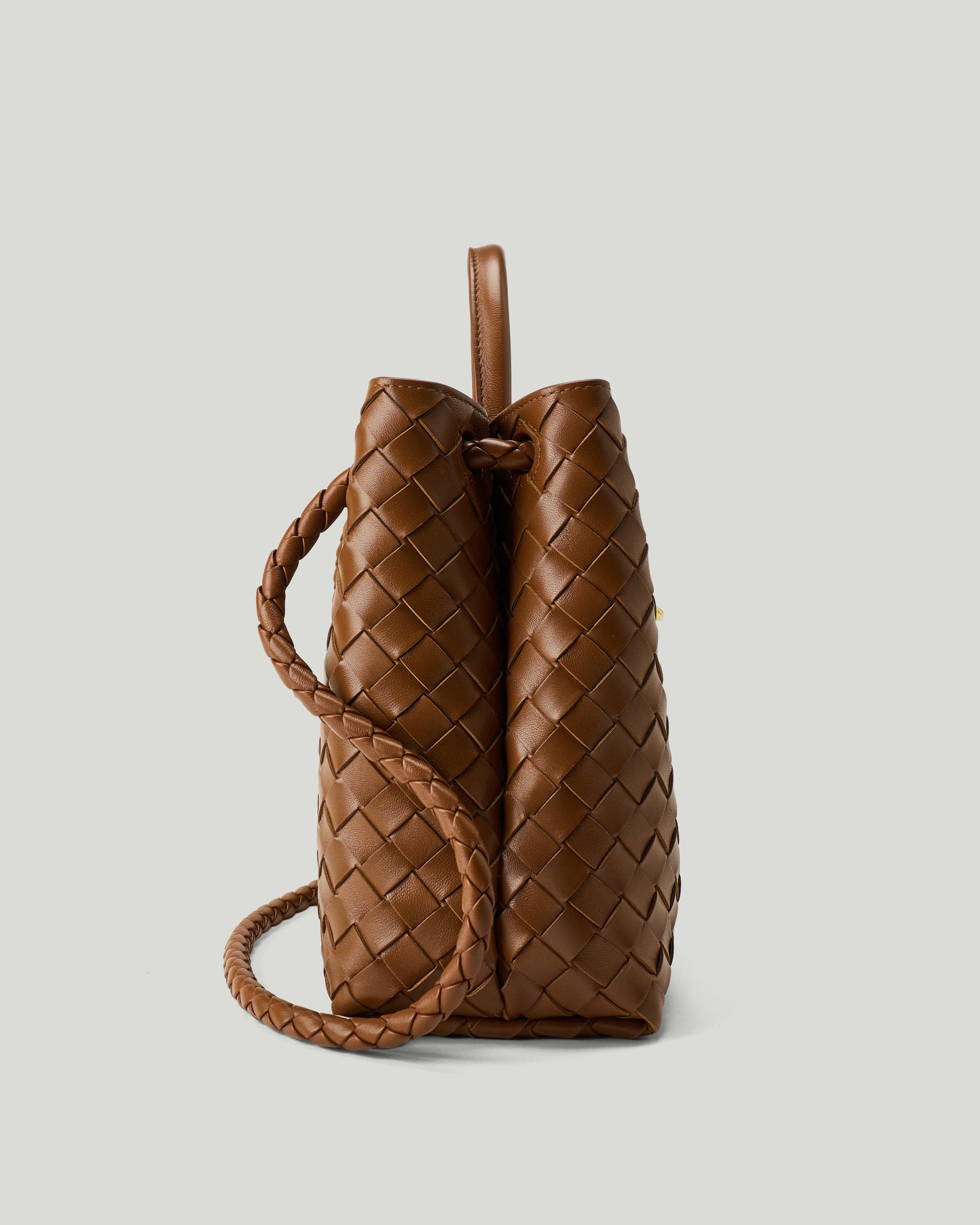 Bottega Veneta Andiamo tweed top-handle bag – Luisa World