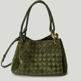 Bottega Veneta Intrecciato suede shoulder bag