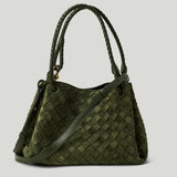 Bottega Veneta Intrecciato suede shoulder bag