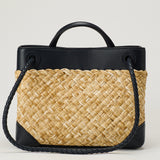 Bottega Veneta Andiamo small raffia bag