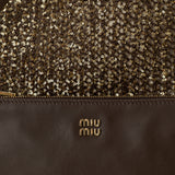 Miu Miu Ivy sequined mesh shopper bag