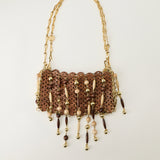 Rabanne 1969 Nano Disc wooden shoulder bag