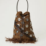 Rabanne Raffia bucket bag