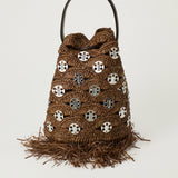 Rabanne Raffia bucket bag