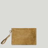 Valentino Garavani Rockstud medium suede pouch