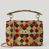 Valentino Garavani Rockstud Spike suede shoulder bag