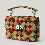 Valentino Garavani Rockstud Spike suede shoulder bag