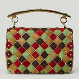 Valentino Garavani Rockstud Spike suede shoulder bag