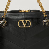 Valentino Garavani Panthea medium chevron shoulder bag