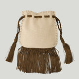 Valentino Garavani Embroidered fringed bag