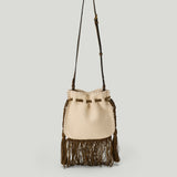 Valentino Garavani Embroidered fringed bag
