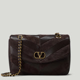 Valentino Garavani Djuna medium chevron leather shoulder bag