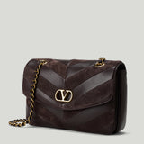 Valentino Garavani Djuna medium chevron leather shoulder bag