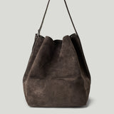 TOTEME Belted suede tote bag