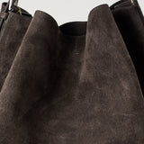 TOTEME Belted suede tote bag