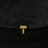 TOTEME T-Lock suede satchel bag