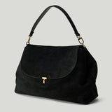 TOTEME T-Lock suede satchel bag
