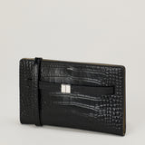 Toteme Belted crocodile-embossed crossbody bag