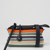 Fendi By The Way Soft medium raffia crochet bag