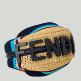 Fendi Fendigraphy mini raffia crochet bag