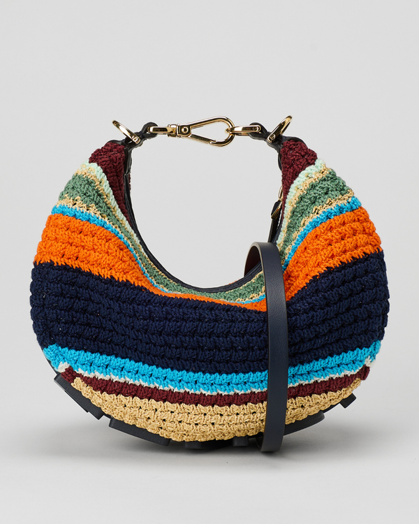 Fendi Fendigraphy mini raffia crochet bag