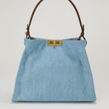 Fendi Way medium denim tote bag