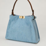 Fendi Way medium denim tote bag