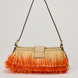 Fendi Baby B raffia-effect mini bag
