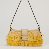 Fendi Baby B raffia-effect mini bag