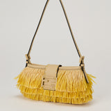 Fendi Baby B raffia-effect mini bag