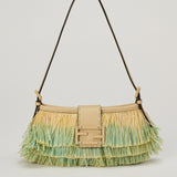 Fendi Baby B raffia-effect mini bag