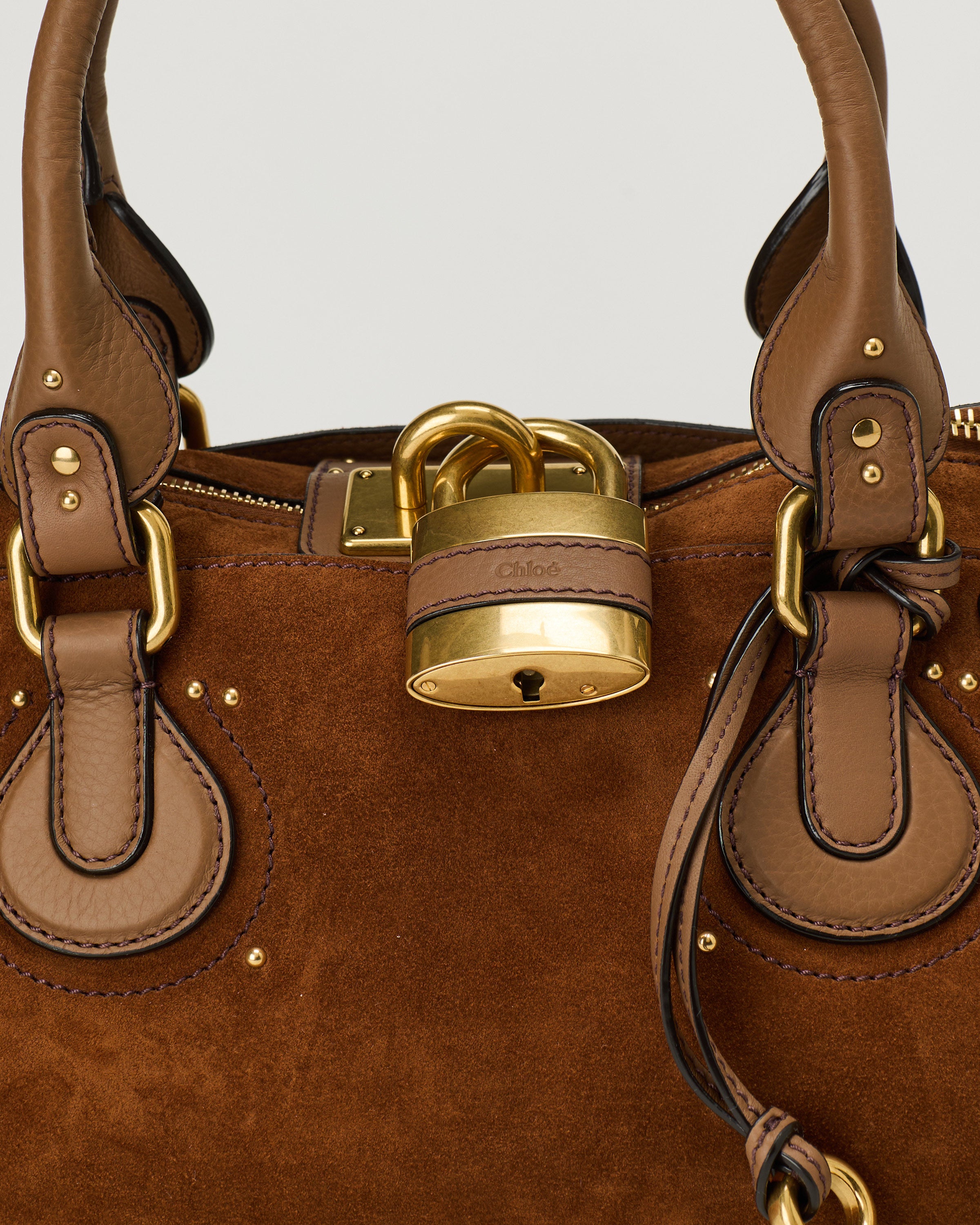 CHLOE Chloé Paddington suede shoulder bag – Luisa World
