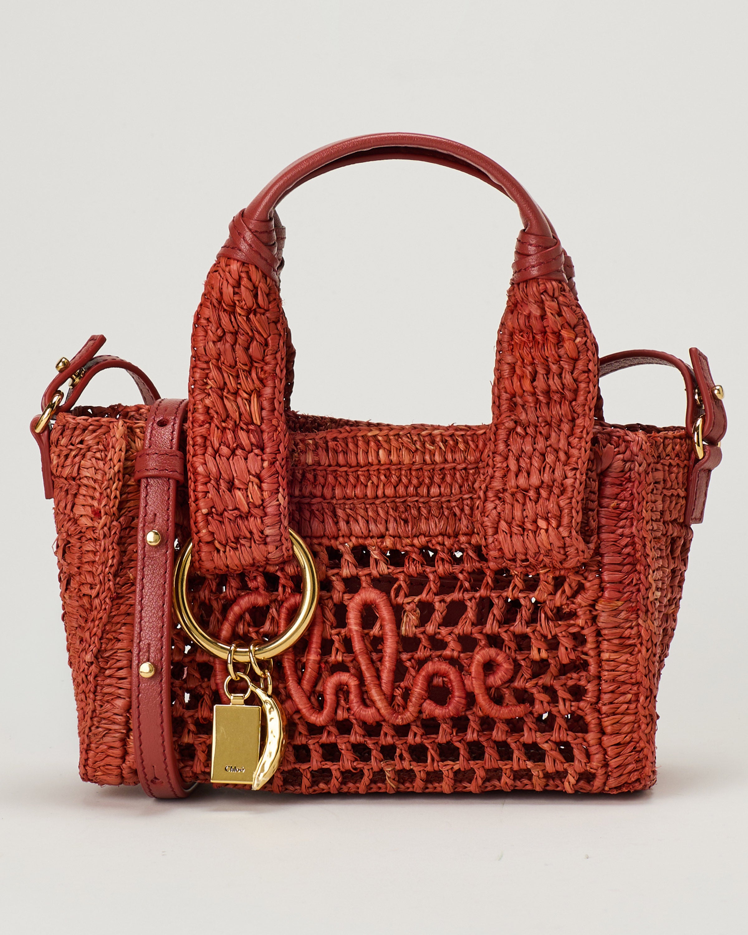 Chloé Summer Banana medium woven logo-patch tote bag – Luisa World