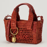 Chloé Summer Banana medium woven logo-patch tote bag